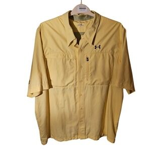 Men's Under Armour Fishing Shirt XL Angler Outdoor Camping Bass Boating